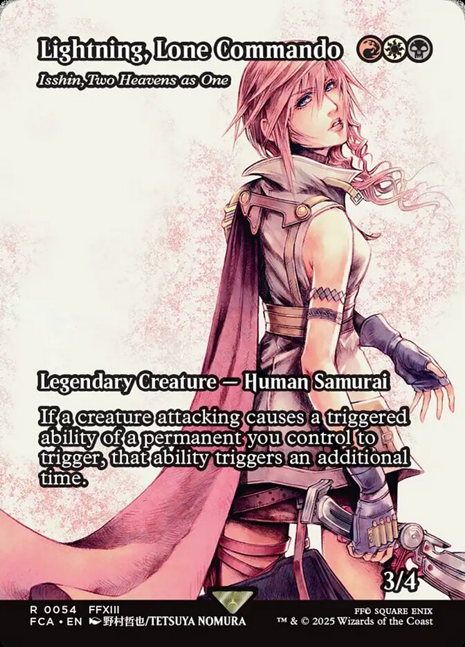 Lightning, Lone Commando - Isshin, Two Heavens as One - Foil - Showcase