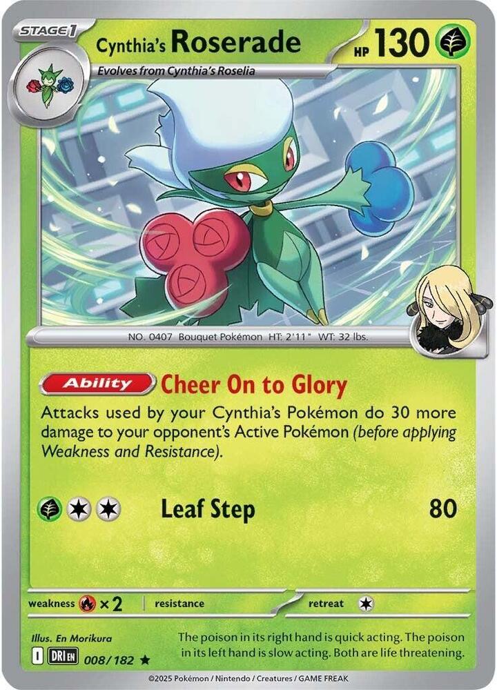 Cynthias Roserade - 008/182 - Holo Rare