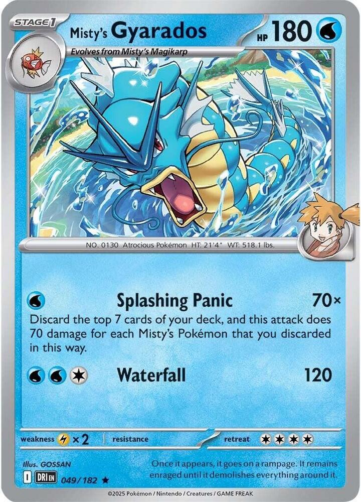 Mistys Gyarados - 049/182 - Holo Rare