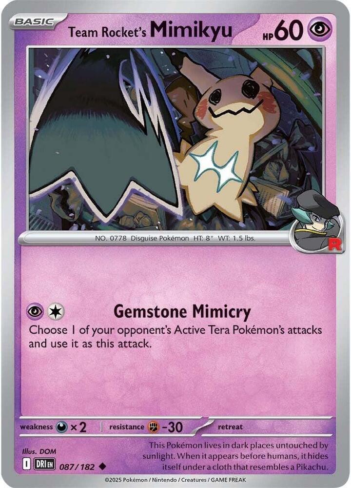 Team Rockets Mimikyu - 087/182 - Uncommon