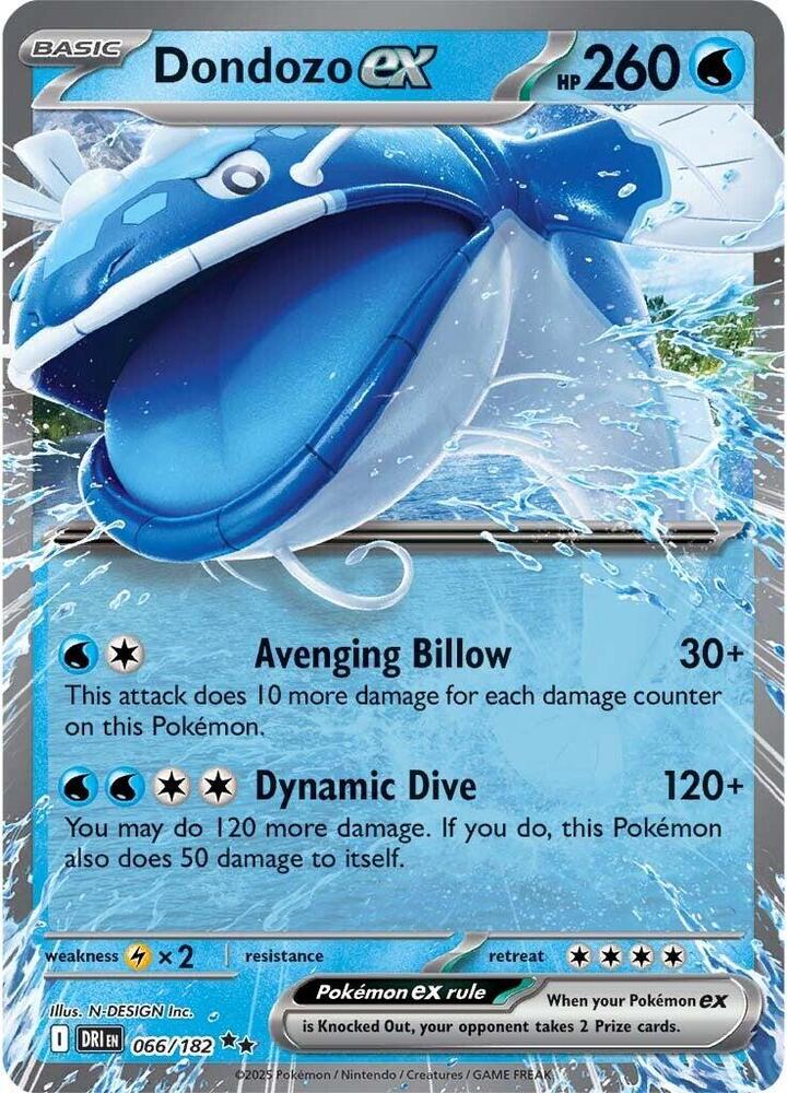 Dondozo ex - 066/182 - Double Rare