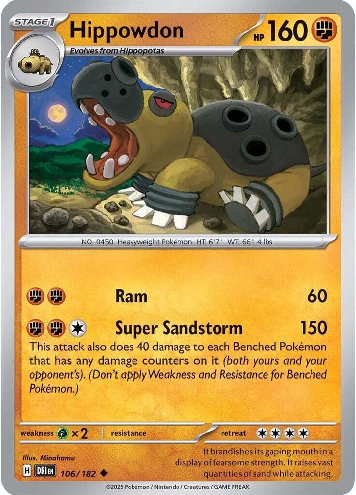 Hippowdon - 106/182 - Uncommon