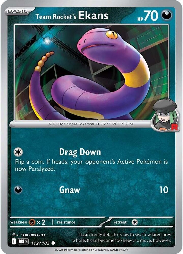 Team Rockets Ekans - 112/182 - Common