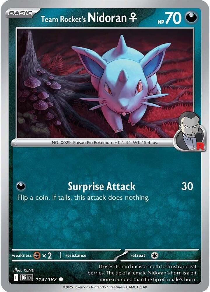 Team Rockets Nidoran - 114/182 - Common