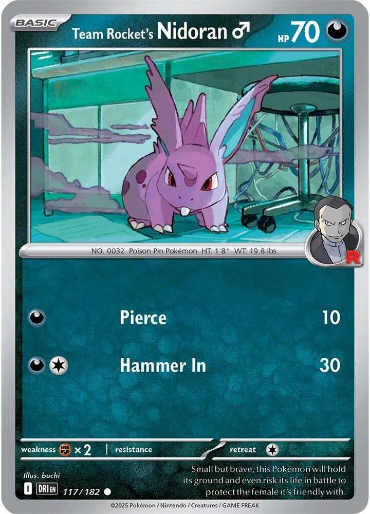 Team Rockets Nidorand - 117/182 - Common