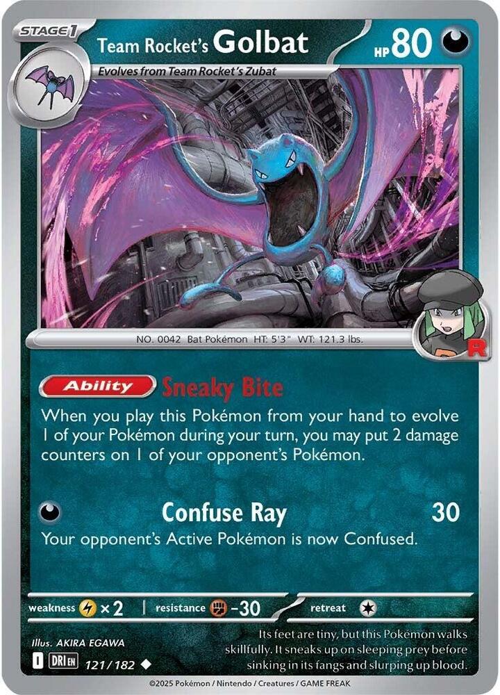Team Rockets Golbat - 121/182 - Uncommon