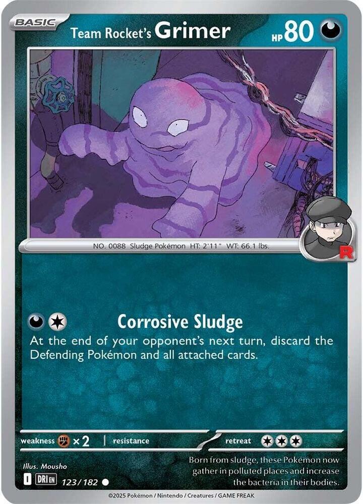 Team Rockets Grimer - 123/182 - Common