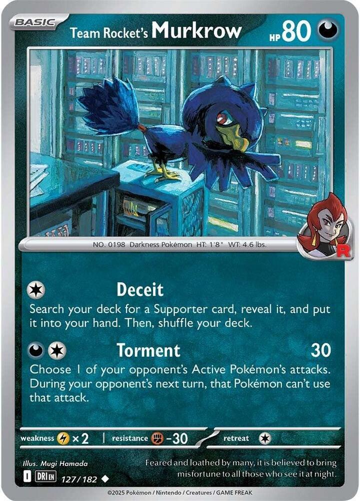 Team Rockets Murkrow - 127/182 - Uncommon
