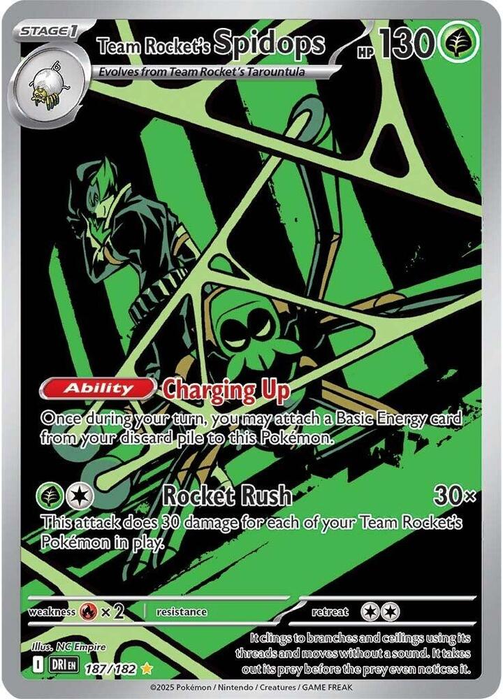 Team Rockets Spidops - 187/182 - Illustration Rare