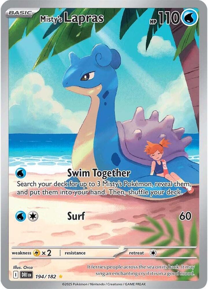 Mistys Lapras - 194/182 - Illustration Rare