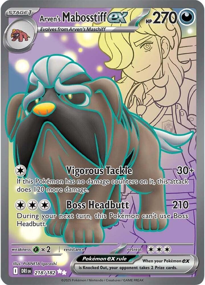 Arvens Mabosstiff ex - 218/182 - Ultra Rare