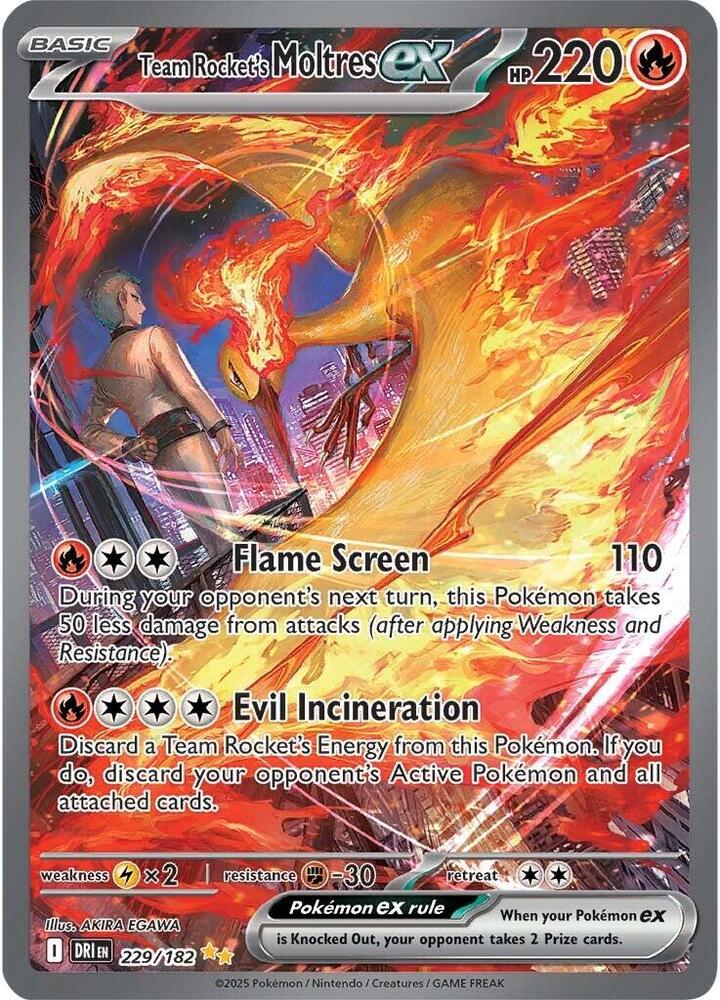 Team Rockets Moltres ex - 229/182 - Special Illustration Rare