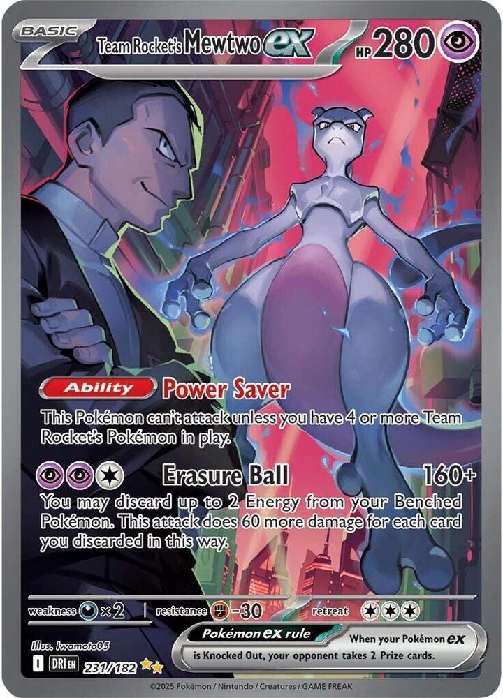 Team Rockets Mewtwo ex - 231/182 - Special Illustration Rare