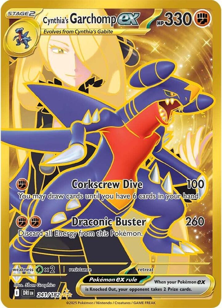 Cynthias Garchomp ex - 241/182 - Hyper Rare