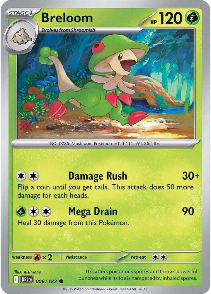 Breloom - 006/182 - Common - Reverse Holo