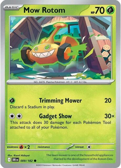Mow Rotom - 009/182 - Common - Reverse Holo