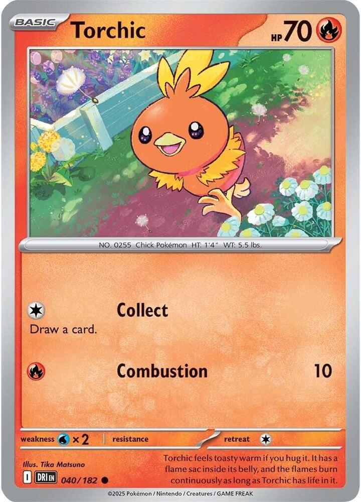 Torchic - 040/182 - Common - Reverse Holo