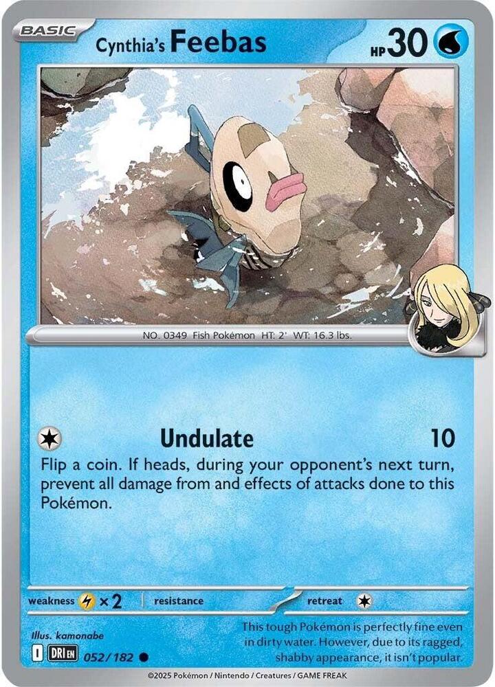 Cynthias Feebas - 052/182 - Common - Reverse Holo