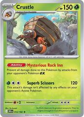 Crustle - 012/182 - Holo Rare - Reverse Holo
