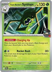 Team Rocket's Spidops - 020/182 - Holo Rare - Reverse Holo