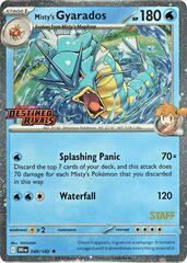 Misty's Gyarados (Destined Rivals Stamp) - 049/182 - Holo Rare - Reverse Holo