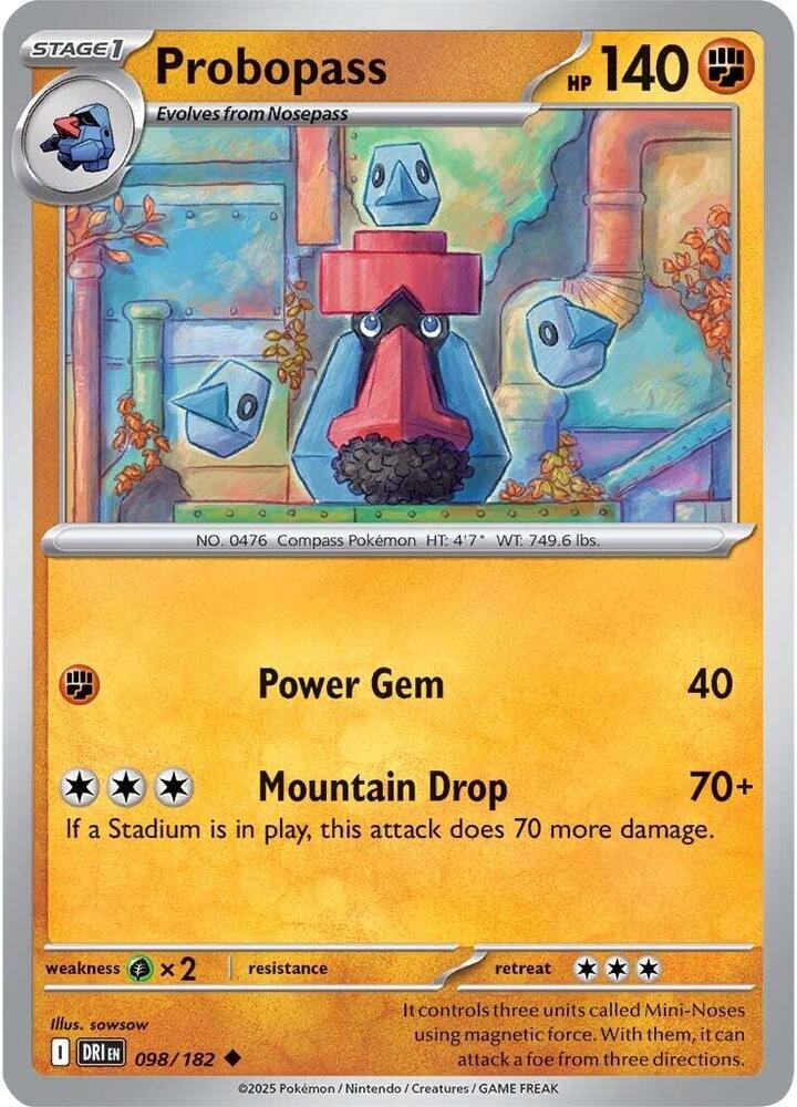 Probopass - 098/182 - Uncommon - Reverse Holo