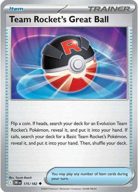 Team Rocket's Great Ball - 175/182 - Uncommon - Reverse Holo
