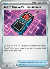 Team Rocket's Transceiver - 178/182 - Uncommon - Reverse Holo