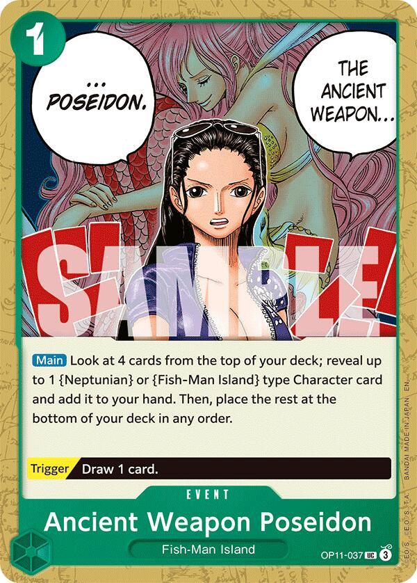 Ancient Weapon Poseidon - OP11-037 - UC Ancient Weapon Poseidon - OP11-037 - UC