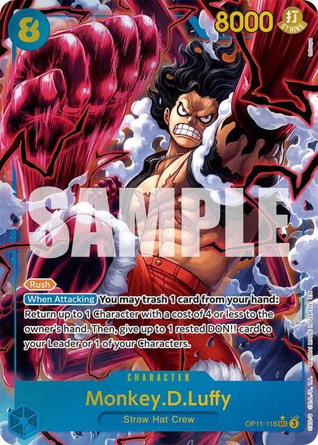 Monkey.D.Luffy (Alternate Art) - OP11-118 - SEC - Foil