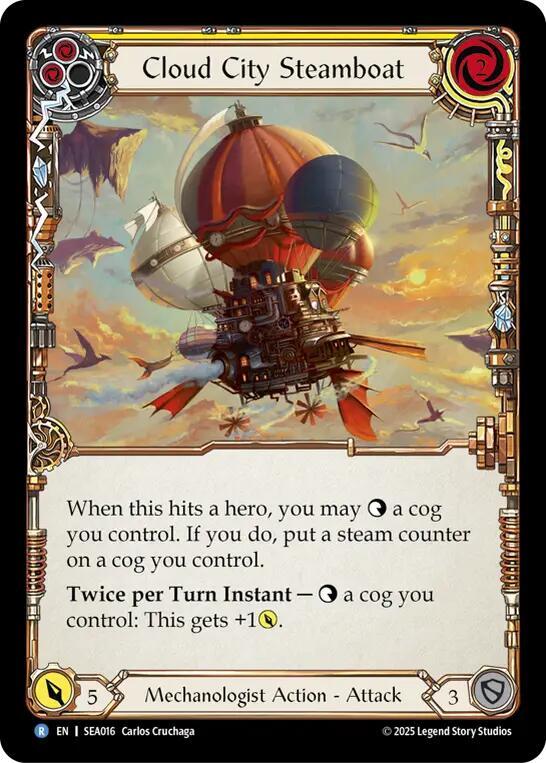 Cloud City Steamboat (Yellow) - Rainbow Foil