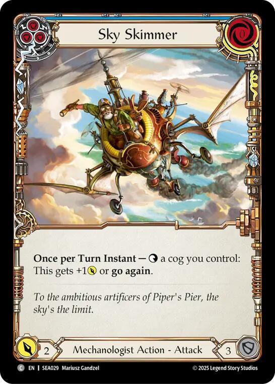 Sky Skimmer (Blue) - Rainbow Foil