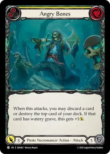 Angry Bones (Yellow) - Rainbow Foil