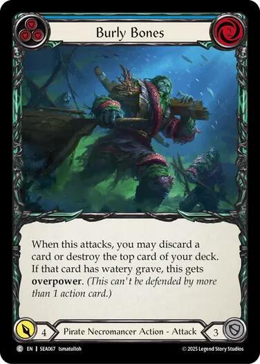Burly Bones (Blue) - Rainbow Foil