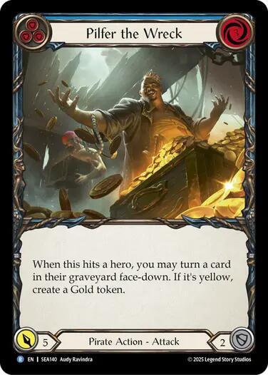 Pilfer the Wreck (Blue) - Rainbow Foil