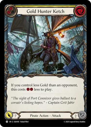 Gold Hunter Ketch - Rainbow Foil
