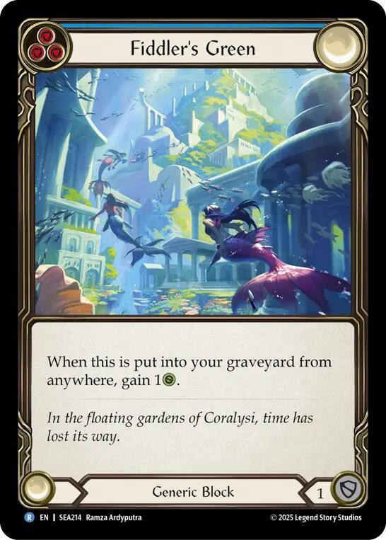 Fiddlers Green (Blue) - Rainbow Foil