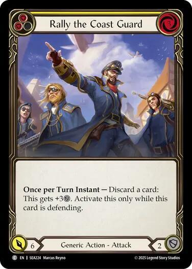 Rally the Coast Guard (Yellow) - Rainbow Foil