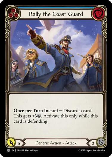 Rally the Coast Guard (Blue) - Rainbow Foil