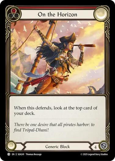 On the Horizon (Red) - Rainbow Foil