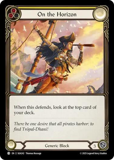 On the Horizon (Yellow) - Rainbow Foil