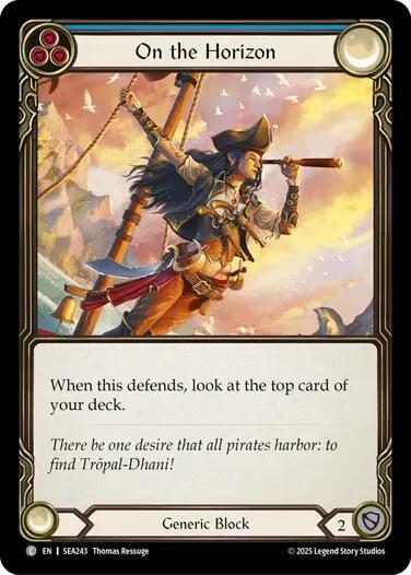 On the Horizon (Blue) - Rainbow Foil