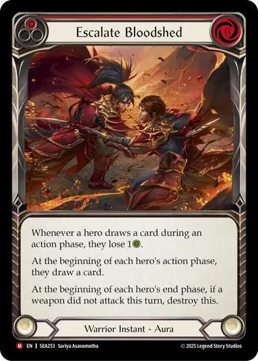 Escalate Bloodshed - Rainbow Foil