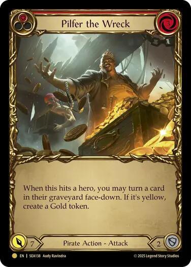 Pilfer the Wreck (Red) (Treasure) - Cold Foil