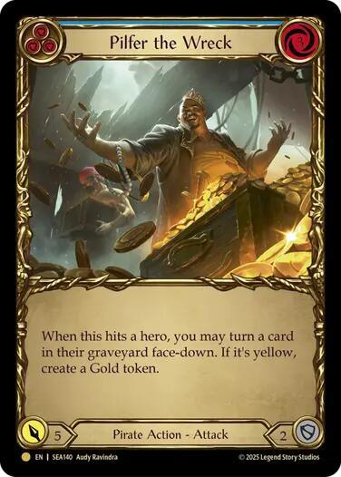 Pilfer the Wreck (Blue) (Treasure) - Cold Foil