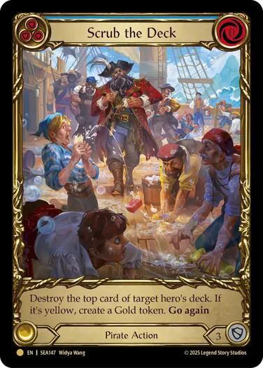 Scrub the Deck (Treasure) - Cold Foil