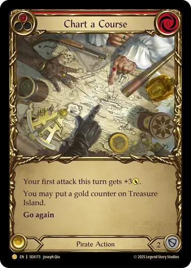 Chart a Course (Red) (Treasure) - Cold Foil