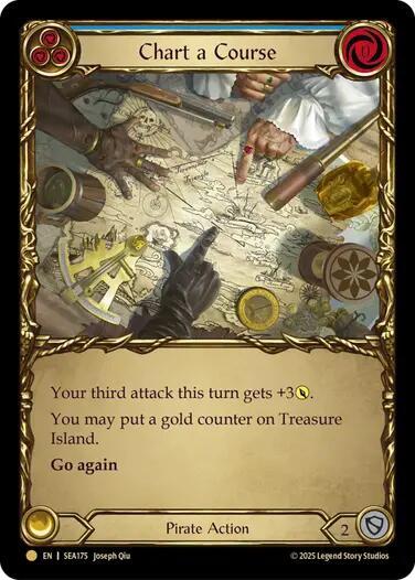 Chart a Course (Blue) (Treasure) - Cold Foil