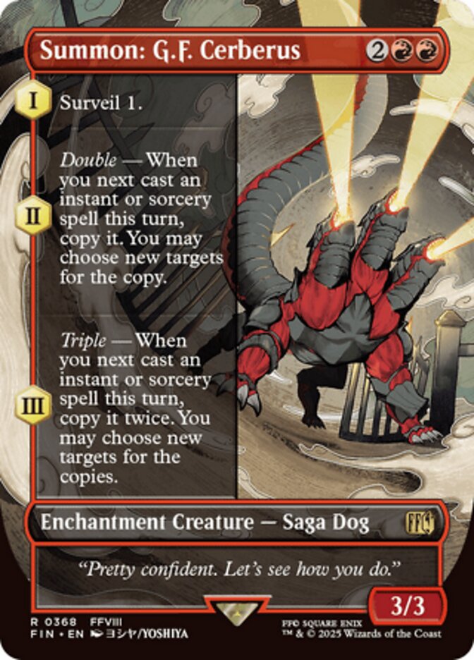 Summon: G.F. Cerberus - Borderless