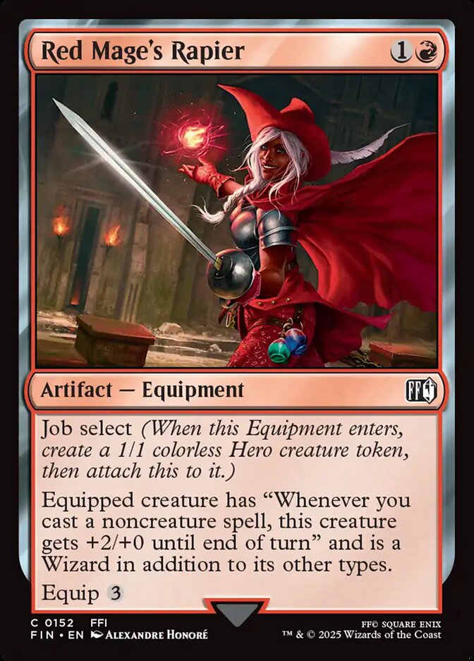 Red Mages Rapier - Foil